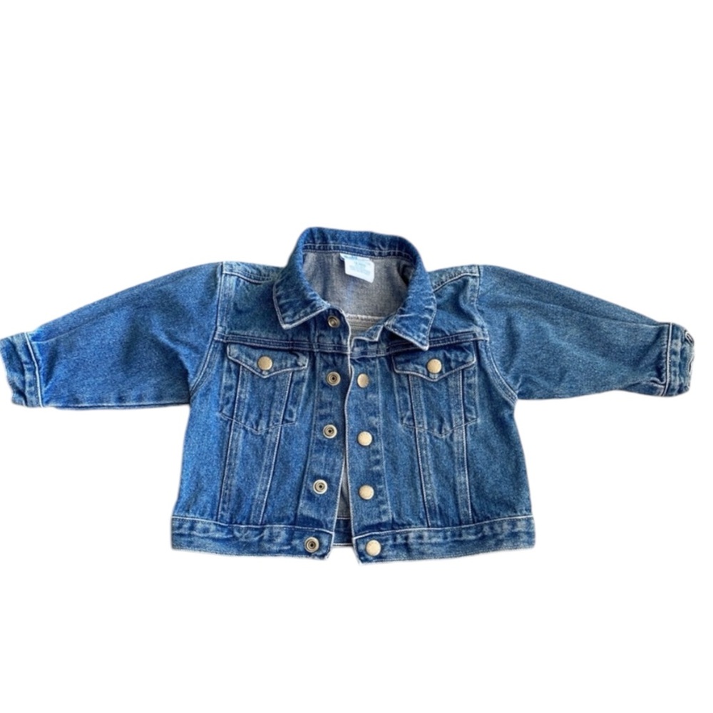 Vintage Baby OshKosh Baby B’Gosh Vestbak Blue Jean Jacket 18 Months